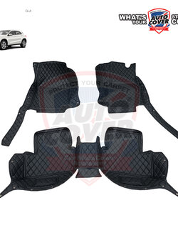 พรมปูพื้นรถยนต์ 6D รถ MERCEDES BENZ GLA รหัสตัวถัง W156 ชุดภายในห้องโดยสาร จำนวน 3 ชิ้น