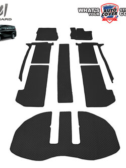 พรมปูพื้นรถยนต์ พรมกระดุม รถ TOYOTA ALPHARD ปี 2016-2022 ชุดเต็มคันรวมท้าย จำนวน 8 ชิ้น