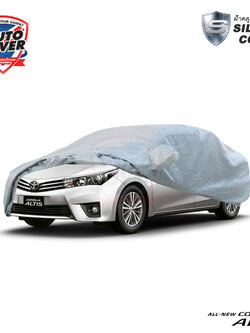 ผ้าคลุมรถยนต์เข้ารูป รถ TOYOTA ALTIS ปี 2014-2019 ผ้าคลุมรถรุ่น SILVER COAT