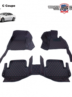 พรมรถยนต์ 6 D รถ MERCEDES BENZ C COUPE 2 DOOR รหัสตัวถัง W204 ชุดภายในห้องโดยสาร จำนวน 3 ชิ้น