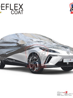 ผ้าคลุมรถเข้ารูป 100% รถ MG 4 ปี 2022-2027 ผ้าคลุมกันแดด กันไอร้อน กันน้ำ รุ่น REFLEX COAT