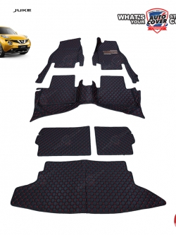 พรมเข้ารูป 6 D รถ NISSAN JUKE ปี 2010-2017 ชุดภายในห้องโดยสาร+หลังเบาะ+แผ่นท้าย จำนวน 6 ชิ้น