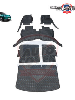 พรมปูพื้นรถยนต์ 6D รถ ORA GOOD CAT ปี 2022-2026 ชุดเต็มคัน รวมแผ่นท้ายและหลังพนักพิง จำนวน 6 ชิ้น