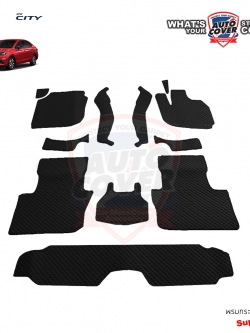 พรมปูพื้นรถยนต์ พรมกระดุม รถ HONDA ALL NEW CITY ปี 2020-2025 ชุดภายในห้องโดยสาร จำนวน 12 ชิ้น