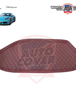พรมท้ายสัมภาระเข้ารูป 6 D รถ PORCHE CAYMAN 718 ปี 2017-2022 แผ่นท้ายรถจำนวน 1 ชิ้น