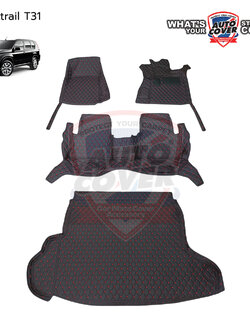 พรมรถยนต์ 6D รถ NISSAN X-TRAIL T31 ปี 2009-2013 พรมปูพื้นรถยนต์ ชุดเต็มคัน รวมแผ่นท้าย จำนวน 4 ชิ้น