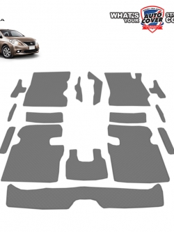พรมปูพื้นรถยนต์ พรมกระดุม รถ NISSAN ALMERA ปี 2011-2018 ชุดภายในห้องโดยสาร จำนวน 16 ชิ้น