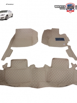 พรมปูพื้นรถยนต์ 6D รถ TOYOTA CAMRY ปี 2007-2011 พรมรถยนต์ชุดภายในห้องโดยสาร จำนวน 3 ชิ้น