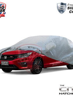 ผ้าคลุมรถยนต์เข้ารูป รถ HONDA ALL NEW CITY HATCHBACK 5 DOOR ปี 2021-2026 ผ้าคลุมรถรุ่น SILVER COAT