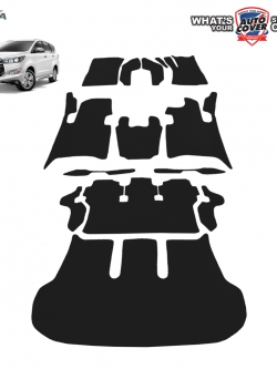 พรมปูพื้นรถยนต์ พรมกระดุม รถ TOYOTA INNOVA CRYSTA ปี 2016-2021 ชุดเต็มคันรวมแผ่นท้าย จำนวน 14 ชิ้น