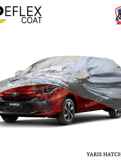 ผ้าคลุมรถเข้ารูป รถ TOYOTA YARIS HATCHBACK (NEW) ปี 2023-2026 ผ้าคลุมรถกันแดด กันไอร้อน กันน้ำ รุ่น REFLEX COAT