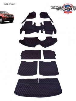 พรมรถยนต์ 6D รถ FORD ALL NEW EVEREST ปี 2015-2020 ปูเต็มคันรวมแผ่นท้ายและหลังพนักพิง จำนวน 9 ชิ้น