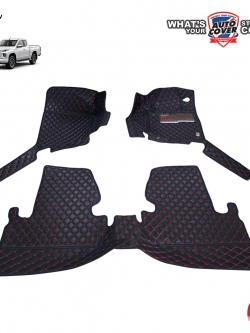 พรมรถยนต์ 6D รถ MITSUBISHI ALL NEW TRITON MEGA CAB ปี 2019-2022 ชุดภายในห้องโดยสาร จำนวน 3 ชิ้น