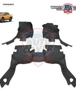 พรมรถยนต์ 6D รถ FORD RANGER 4 DOOR (NEXT GEN)(RAPTOR) ปี 2022-2027 ชุดภายในห้องโดยสาร จำนวน 3 ชิ้น