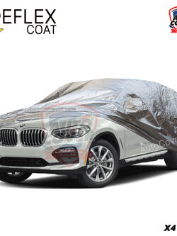 ผ้าคลุมรถเข้ารูป รถ BMW X4 รหัส G02 ปี 2018-2021 ผ้าคลุมรถ ผ้าคลุมกันแดด กันไอร้อน กันน้ำ รุ่น REFLEX COAT