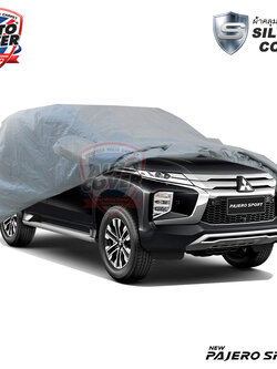 ผ้าคลุมรถยนต์เข้ารูป รถ MITSUBISHI PAJERO ปี 2019-2022 ผ้าคลุมรถรุ่น SILVER COAT