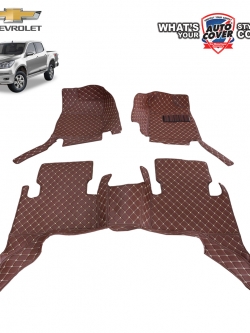 พรมรถยนต์ 6D รถ CHEVROLET COLORADO 4 DOOR ปี 2013-2018 ชุดภายในห้องโดยสาร จำนวน 3 ชิ้น