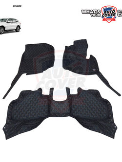 พรมปูพื้นรถยนต์ 6D รถ BMW X3 รหัสตัวถัง G01 ปี 2018-2023 พรม6D ชุดภายในห้องโดยสาร จำนวน 3 ชิ้น