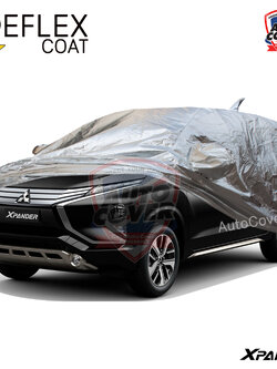 ผ้าคลุมรถเข้ารูป 100% รถ MITSUBISHI XPANDER ปี 2018-2022 ผ้าคลุมกันแดด กันไอร้อน กันน้ำ รุ่น REFLEX COAT