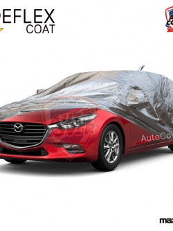 ผ้าคลุมรถเข้ารูป 100% รถ MAZDA 3 HATCHBACK 5 DOOR ปี 2014-2020 ผ้าคลุมกันแดด กันไอร้อน กันน้ำ รุ่น REFLEX COAT