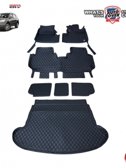 พรมปูพื้นรถยนต์ 6D รถ HONDA CRV (GEN 3) ปี 2007-2012 พรมรถยนต์ ชุดเต็มคัน รวมแผ่นท้าย และหลังพนักพิง จำนวน 7 ชิ้น