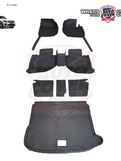 พรมรถยนต์ 6D รถ MERCEDES BENZ GLC COUPE W253 ชุดภายในห้องโดยสาร+หลังเบาะ+แผ่นท้าย จำนวน 7 ชิ้น