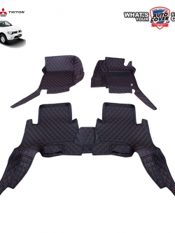พรมรถยนต์ 6 D รถ MITSUBISHI TRITON 4DOOR ปี 2006-2014 ชุดภายในห้องโดยสาร จำนวน 3 ชิ้น