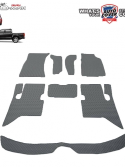 พรมปูพื้นรถยนต์ พรมกระดุม รถ ISUZU D-MAX 4 Door ปี 2013-2018 ชุดภายในห้องโดยสาร จำนวน 8 ชิ้น