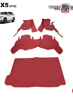 พรมรถยนต์ 6D รถ BMW X 5 ตัวถัง F15 ชุดเต็มคันรวมแผ่นท้าย จำนวน 4 ชิ้น