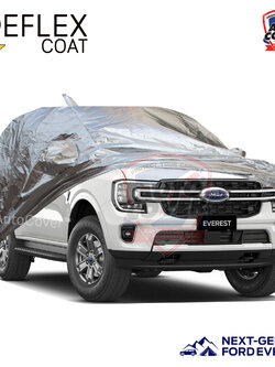 ผ้าคลุมรถเข้ารูป 100% รถ FORD EVEREST NEXT GEN ปี 2022-2028 ผ้าคลุมกันแดด กันไอร้อน กันน้ำ รุ่น REFLEX COAT