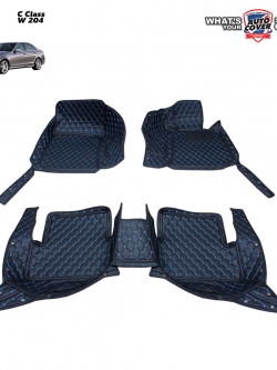 พรมรถยนต์ 6D รถ MERCEDES BENZ C CLASS รหัสตัวถัง W204 ปี 2008-2014 ชุดภายในห้องโดยสาร จำนวน 3 ชิ้น