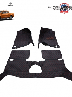 พรมรถยนต์ 6D รถ NISSAN NAVARA NP300 4 DOOR ชุดภายในห้องโดยสาร จำนวน 3 ชิ้น