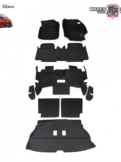 พรมปูพื้นรถยนต์ 6D รถ TOYOTA SIENTA โตโยต้า เซียนต้า ปี 2016 - 2023 พรมรถยนต์ ชุดเต็มคัน+แผ่นท้าย+หลังเบาะ จำนวน 7 ชิ้น