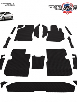 พรมปูพื้นรถยนต์ พรมกระดุม รถ TOYOTA ALTIS ปี 2014-2019 ชุดภายในห้องโดยสาร จำนวน 17 ชิ้น