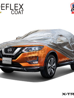 ผ้าคลุมรถเข้ารูป 100% รถ NISSAN XTRAIL ปี 2019-2021 ผ้าคลุมกันแดด กันไอร้อน กันน้ำ รุ่น REFLEX COAT