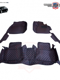 พรมปูพื้นรถยนต์ 6D รถ TOYOTA CAMRY ปี 2012-2018 พรมรถยนต์ชุดภายในห้องโดยสาร จำนวน 3 ชิ้น