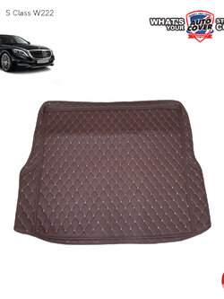 พรมท้ายสัมภาระเข้ารูป 6 D รถ MERCEDES BENZ S CLASS รหัสตัวถัง W222 จำนวน 1 แผ่น