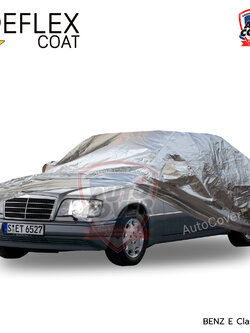 ผ้าคลุมรถเข้ารูป รถ MERCEDES BENZ E Class รหัส W124 ปี 1988-1996 ผ้าคลุมกันแดด กันไอร้อน กันน้ำ รุ่น REFLEX COAT
