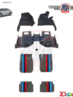 พรมปูพื้นรถยนต์ 7D Colorful รถ MERCEDES BENZ E CLASS W214 ปี 2021-2026 พรมรถยนต์ชุดภายในห้องโดยสาร จำนวน 3 + 4 ชิ้น