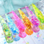 กระดาษแก้ว แฟลช นีออน 6 สี flashing glass paper ตัดชิ้นเล็กๆ อุปกรณ์เพ้นท์เล็บ ทำเล็บ แต่งเล็บ