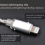 ขาย สาย KZ Lightning สายหูฟังชุบเงินถัก 100 แกน รองรับ MFI แท้