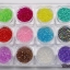 มุกทรงหิน เซ็ต12สี แบบที่1 กล่องสีเหลี่ยมใหญ่