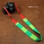 สายกล้องคล้องคอ cam-in Camelion ลายเขียวแดงกิ้งก่า