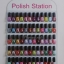 ชั้นวางสีทาเล็บ เนื้ออะคริลิคใส 5 ชั้น วางสีทาเล็บได้ประมาณ 60 ขวด