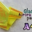 กระดาษแก้วออโรรา Glass Aurora Paper 2 ขนาด4X40เซน เลือกสีด้านใน / ของตกแต่งเล็บ อุปกรณ์เพ้นท์เล็บ ทำเล็บ