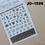 (JO แบรนด์) nail stickers สติ๊กเกอร์ติดเล็บ สติ๊กเกอร์แปะเล็บ รหัส JO / อุปกรณ์ทำเล็บ แต่งเล็บ