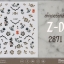 สติ๊กเกอร์ติดเล็บ รหัส Z-D ลายที่ได้แรงบัลดาลใจจากลายเสื้อกี่เพ้า