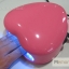 เครื่องอบเจล LED ทรงหัวใจ ขนาดเล็ก สีชมพู