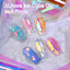 korean candy nail art Aurora กระดาษแก้วออโรรา ติดเล็บ พอดีเล็บ ((กระดาษแก้ว แบบกล่อง))