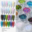 ((กากเพชร12สี รหัส DBTZ)) 🍓 กากเพชรติดเล็บ ผงกากเพชรโฮโลแกรม ผงโฮโลแกรม Hologram Powder กากเพชร ตกแต่งเล็บ